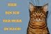 Garten & Freizeit : Metall - Warnschild Bengalkatze, Katze