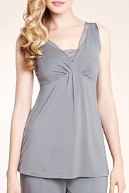 Autograph V-Neck Lace Vest Top [T37-4290-S-BGHF]