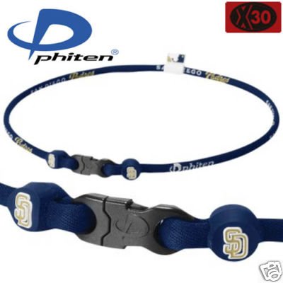 Phiten MLB Necklace - San Diego Padres - 18
