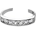10k White Gold Cubic Zirconia Toe Ring