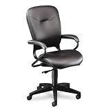 4700 Series Mobius Task Seating High-Back Swivel Chair, Black Leather