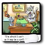 Londons Times Funny Cat Cartoons - Fluffy Cohen Attorney At Claw - Mouse Pads