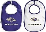 Baltimore Ravens Newborn 6-9 mos. 2-Pc Team Bib Set