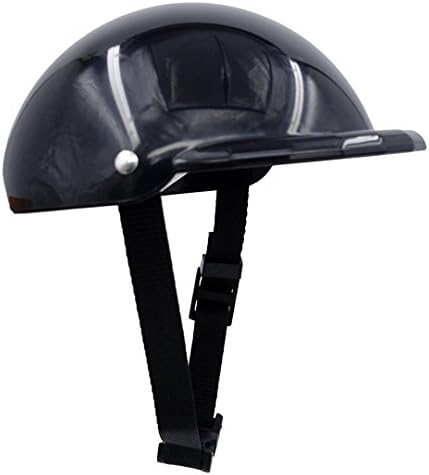 Diotem Funny Cool Pet Dog Riding Motorcycles Bike Helmet Cap Hat ABS Plastic Doggie Puppy Helmets Sun Rain Protection for Small Medium Cats Dogs