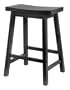 Winsome Saddle Seat 24-Inch Counter Stool, Black