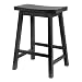 Winsome Saddle Seat 24-Inch Counter Stool, Black
