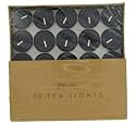 Paperchase 50 Tealight Candles. Black Design