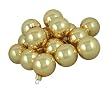 Club Pack of 48 Shiny Pearl Gold Glass Ball Christmas Ornaments 2" (50mm)