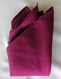 Classic Maroon Silk Handkerchief, 100% Silk - by Royal Silk