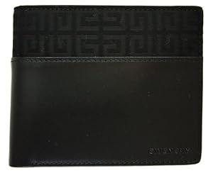 Givenchy Black Leather and Fabric Mens Wallet 6060073580