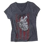 Rosie Engine Print V-Neck T-shirt - Women