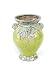 Pack of 2 Water's Edge Crackled Distressed Green Ceramic Vases 11.5"