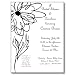 Floral Invitation with Coordinating Envelope - Package of 25