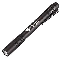 Stylus Pro Flashlight with White Led, Uses 2 AAA Batteries, Black