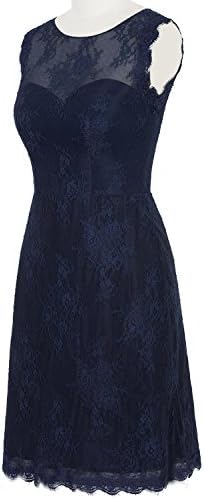 MittyDresses Women's Strapless Short Lace Family Celebration Mother of Bride Dresses Size 26W US Navy Blue