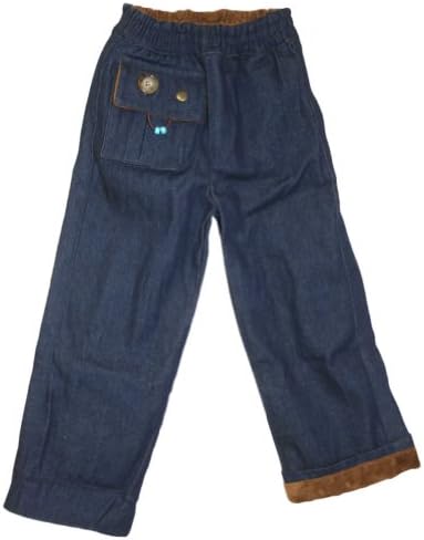 Little Boys Kozie Clothes Boys' Elastic Waist Denim Kids Sensory Pant 4 Blue Denim