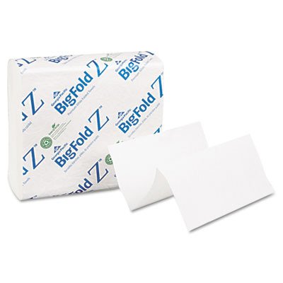 BigFold Z C-Fold Replacement Paper Towels, 8 x 11, White, 260/Pack, 10/Carton