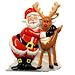 ACME Singing Santa Claus Christmas Hugging Rein Deer Magnetic Clip 92806-99806