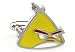 Yellow Angry Birds Game Cufflinks Cuff Links