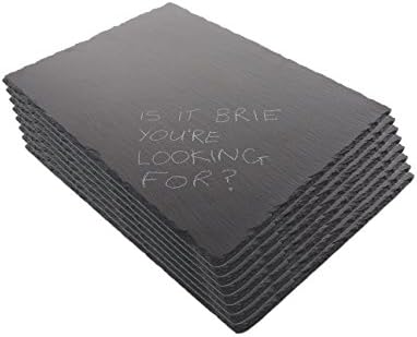 Set of 8 Slate 16"x12" placemats.. Comes with rustic natural edges.