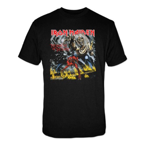 Mens Iron Maiden The Number Of The Beast Black 5285Tsbpl Large T-Shirt