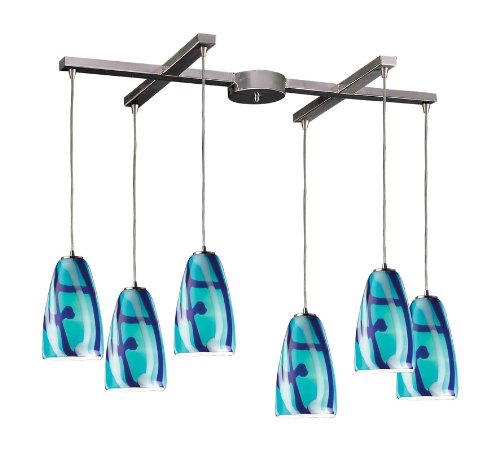 christmas ELK Lighting 541 6CAR Pendant NickelB0013FLMS0