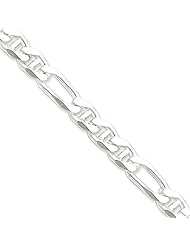 8.75mm, Sterling Silver, Figaro Anchor Chain, 20 inch