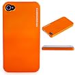 CaseCrown Metallic Slim Case for Apple iPhone 4 and 4S (AT&T, Sprint, & Verizon compatible) - Orange