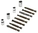 Vermont American 16453 Icebit 7 Screwdriver Blade Assortment, 1/4-Inch Square Drive Adapter, and 4 Piece 3/16-Inch to 3/8-Inch Socket Assortment Combo Pack