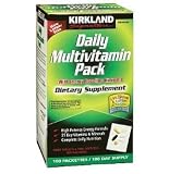 Kirkland SignatureTMDaily Multivitamin Pack – High Energy Formula 100 Packettes