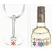 Bar Craft Flower Wine Glass Charms, Set of Six, Display boxed