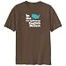 T-Shirt Brown  In The Usa It Is Spoken In English Dialect  Languaje