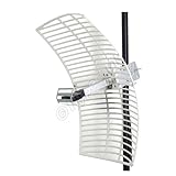 L-Com HG2420EG-NF 2.4 GHz 20 dBi Die Cast Mini-Reflector Grid Antenna N Female