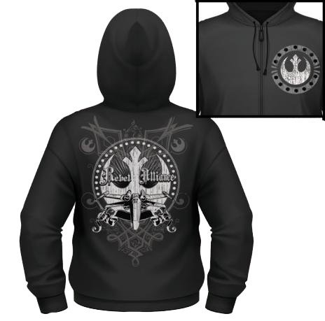  Star Wars Rebel Alliance Iron Works X-Wing Men's Zip Hooded Sweatshirt