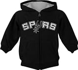 NBA Toddler San Antonio Spurs Full Zip Hoodie - R24C8Gsp (Black, 2T)