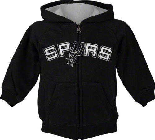 NBA Toddler San Antonio Spurs Full Zip Hoodie - R24C8Gsp (Black, 3T)