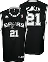 Tim Duncan Youth Jersey: adidas Black Replica #21 San Antonio Spurs Jersey