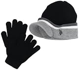 U.S. Polo Assn. Boys 2-7 Striped Beanie and Glove Set