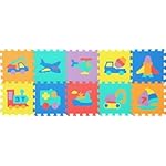 不二貿易 キッズパズルマット10枚セット(のりもの) 66247