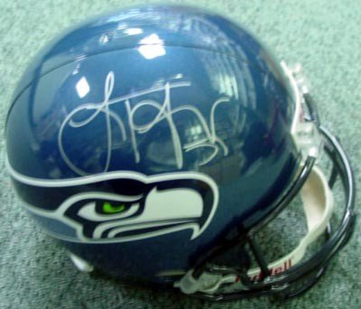 Lofa Tatupu Autographed/Hand Signed Seattle Seahawks Full Size Deluxe Replica Football Helmet