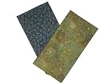 ArtisanStreet's Mums The Word Dinner Napkins. Set Of 4 Giant Mums & Daisies With Asian Flair. In 2 Colorful Coordinated Prints. Colors Include Green, Blue And Gold. Limited Edition.