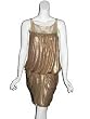 ALEXIA ADMOR Drop Waist Sequin Dress in Gold
