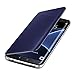 Hovisi Luxurious Shiny Flip Case Cover Samsung Galaxy S7 Edge (Darkblue)