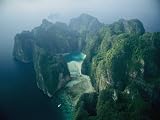 An Aerial View of an Island in Thailand Premium Photographic Poster Print