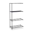 Safco 48"x24" Industrial Add-On Unit in Black