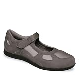 Drew Shoes Women's Delite Mary Jane,Grey Nubuck/Grey Stretch,7 W US