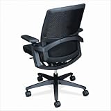 F3 Series Ilira Stretch-Back Work Chair, Black Upholstery