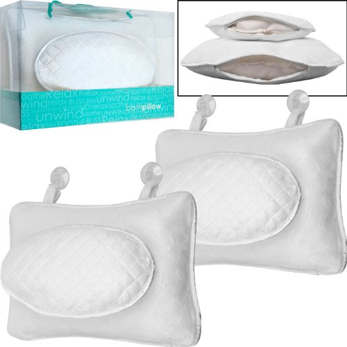 Set of 2 Micro Terry Bath Pillows by Remedy