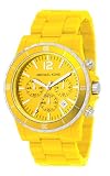 Michael Kors Yellow Acrylic Chronograph Oversize Watch MK5274