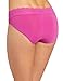 Bali Women's One Smooth U No Line No Slip Bikini Panty With Lace Waistband
